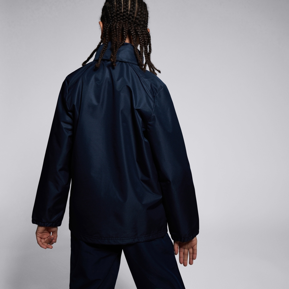 K CLUB VAPOSHIELD FULL ZIP RAIN JACKET NAVY