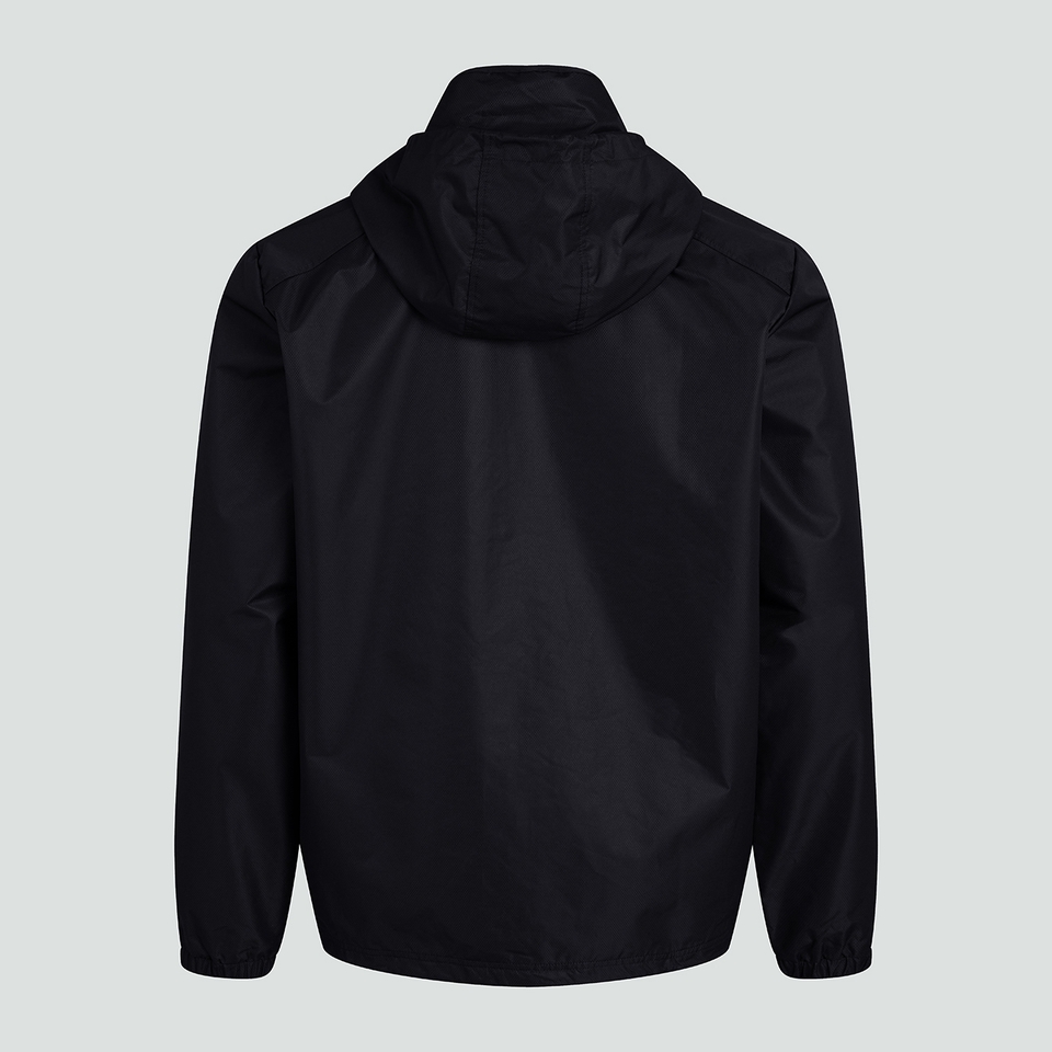 K CLUB VAPOSHIELD FULL ZIP RAIN JACKET BLACK