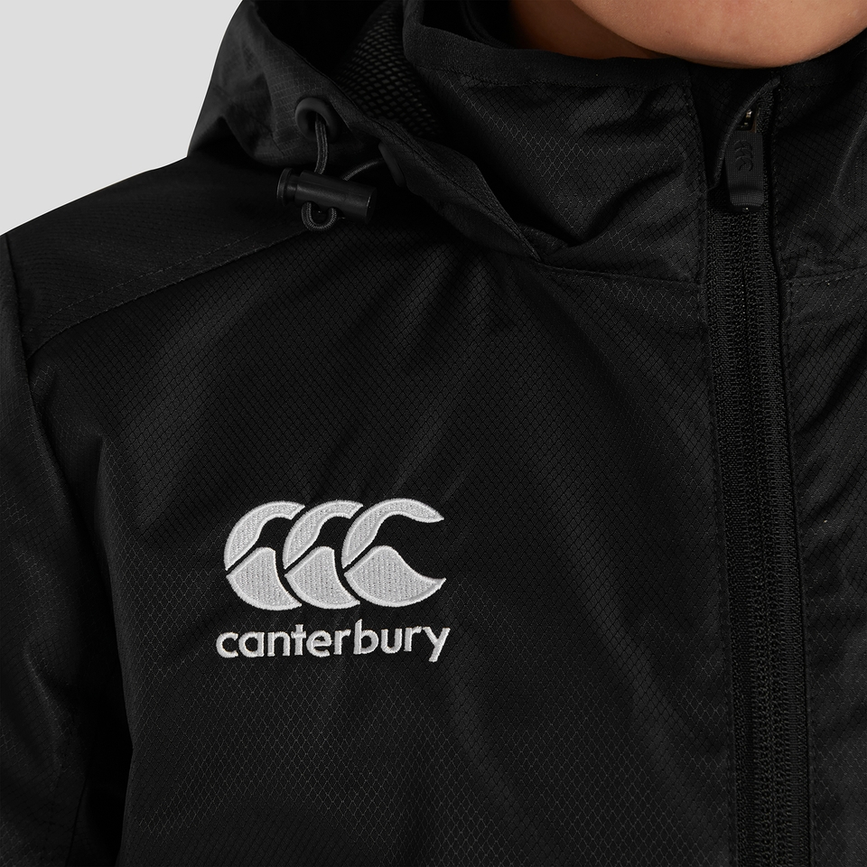 K CLUB VAPOSHIELD FULL ZIP RAIN JACKET BLACK