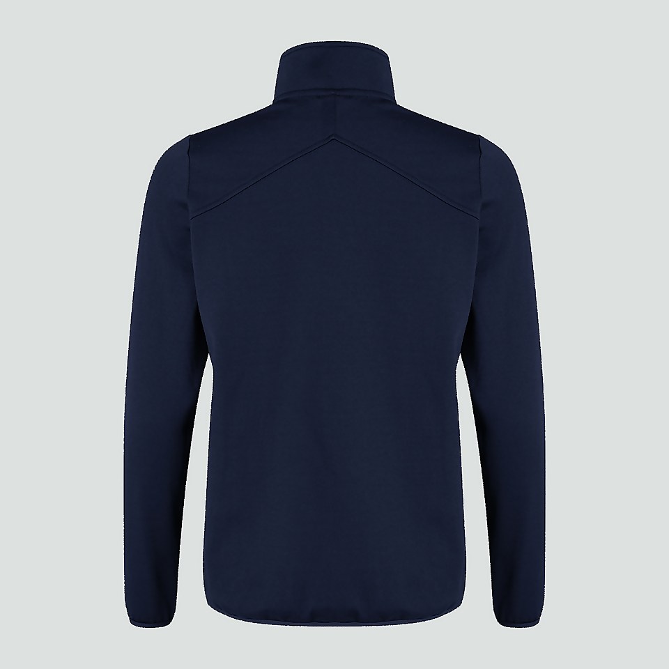 JUNIOR UNISEX CLUB 1/4 ZIP MIDLAYER TRAINING TOP NAVY