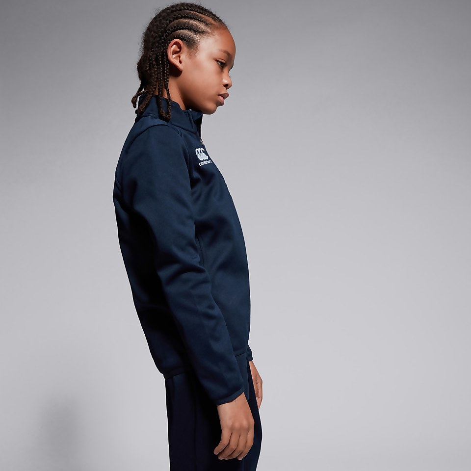 JUNIOR UNISEX CLUB 1/4 ZIP MIDLAYER TRAINING TOP NAVY