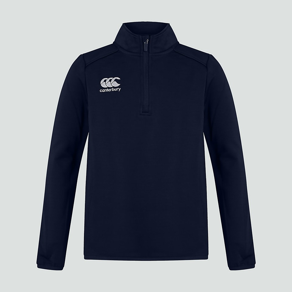 JUNIOR UNISEX CLUB 1/4 ZIP MIDLAYER TRAINING TOP NAVY