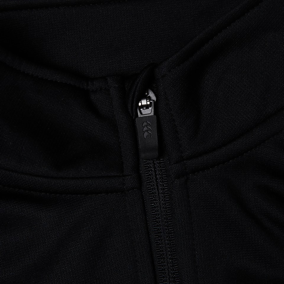 JUNIOR UNISEX CLUB 1/4 ZIP MIDLAYER TRAINING TOP BLACK