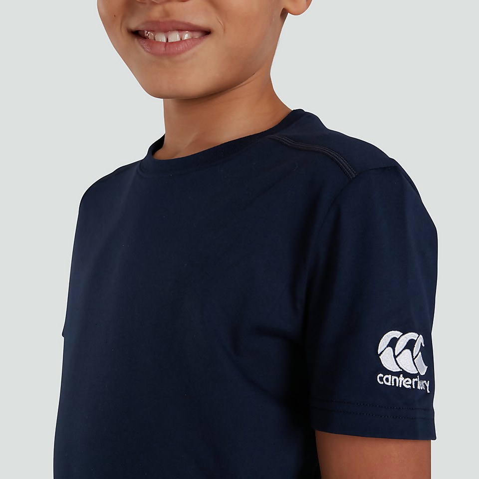 JUNIOR UNISEX CLUB PLAIN TEE NAVY