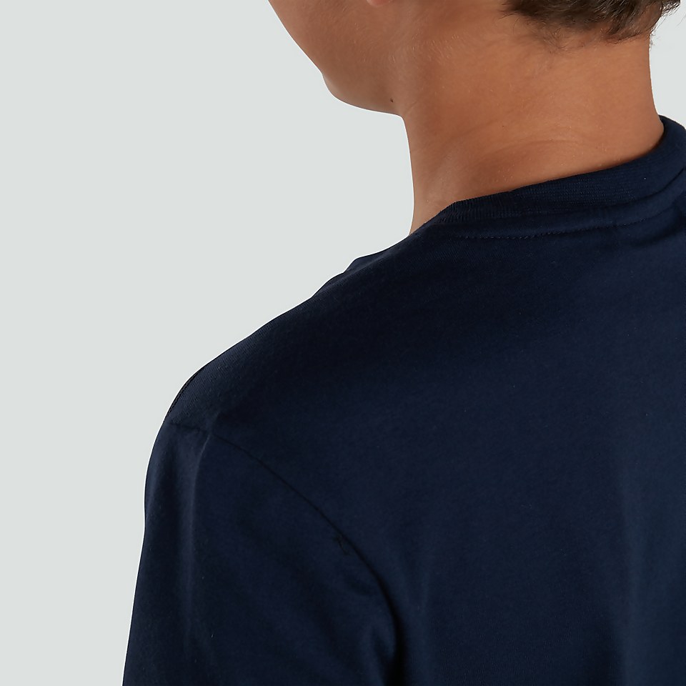 JUNIOR UNISEX CLUB PLAIN TEE NAVY