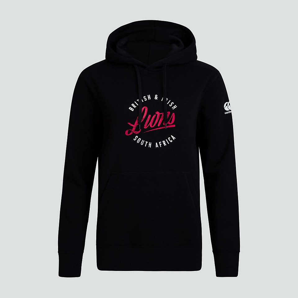 WOMENS BRITISH & IRISH LIONS GRAPHIC HOODY BLACK