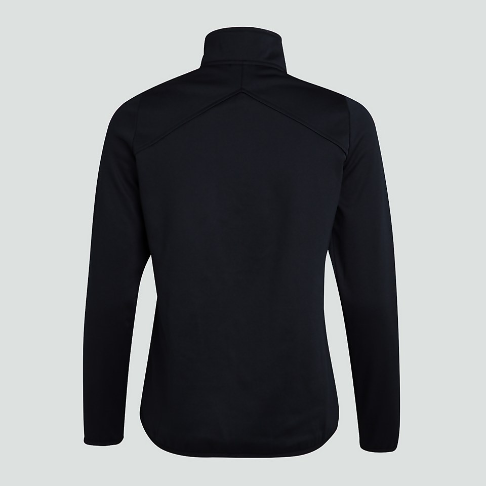 WOMENS BRITISH & IRISH LIONS 1/4 ZIP MID LAYER BLACK
