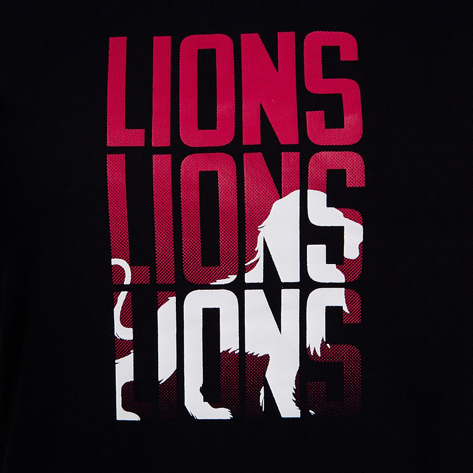 WOMENS BRITISH & IRISH LIONS GRAPHIC TEE BLACK