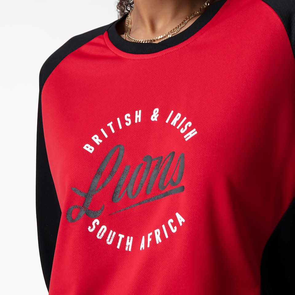 WOMENS BRITISH & IRISH LIONS LONG SLEEVED TEE BLACK