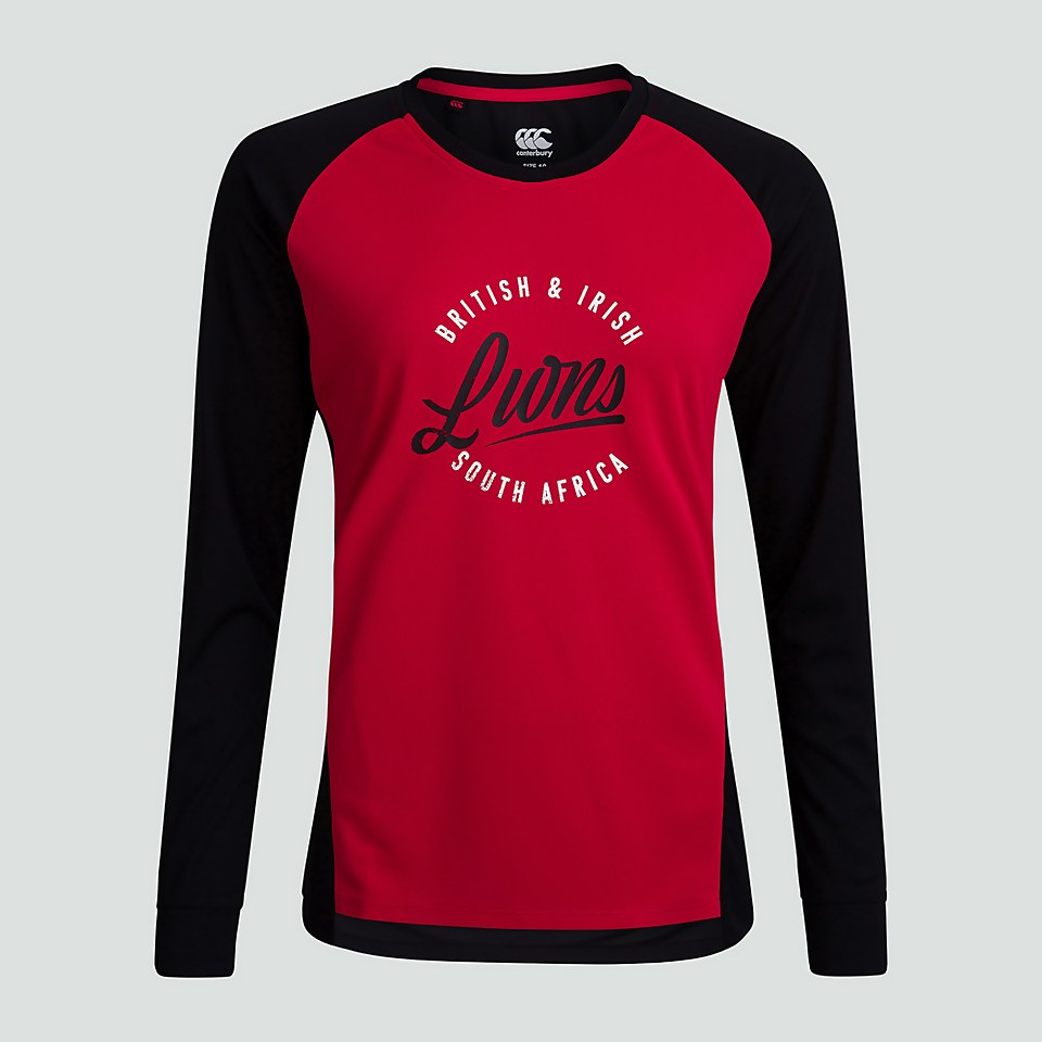 WOMENS BRITISH & IRISH LIONS LONG SLEEVED TEE BLACK