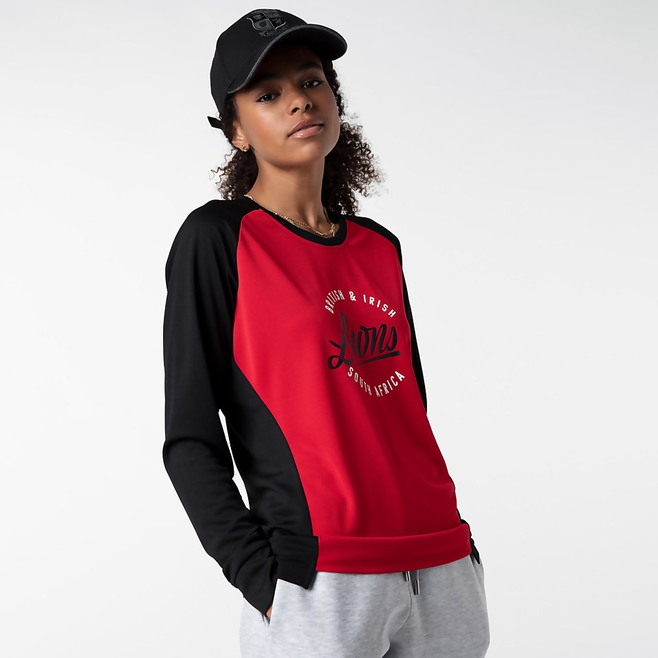 WOMENS BRITISH & IRISH LIONS LONG SLEEVED TEE BLACK