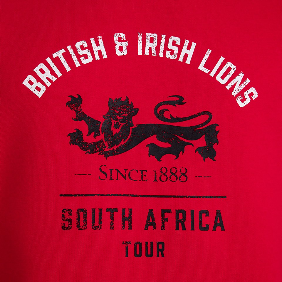 MENS BRITISH & IRISH LIONS SWEATSHIRT RED