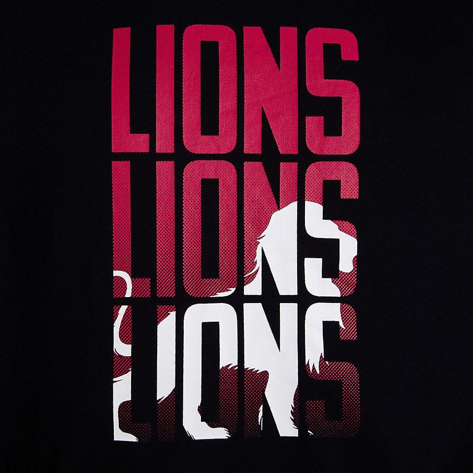 MENS BRITISH & IRISH LIONS GRAPHIC TEE BLACK