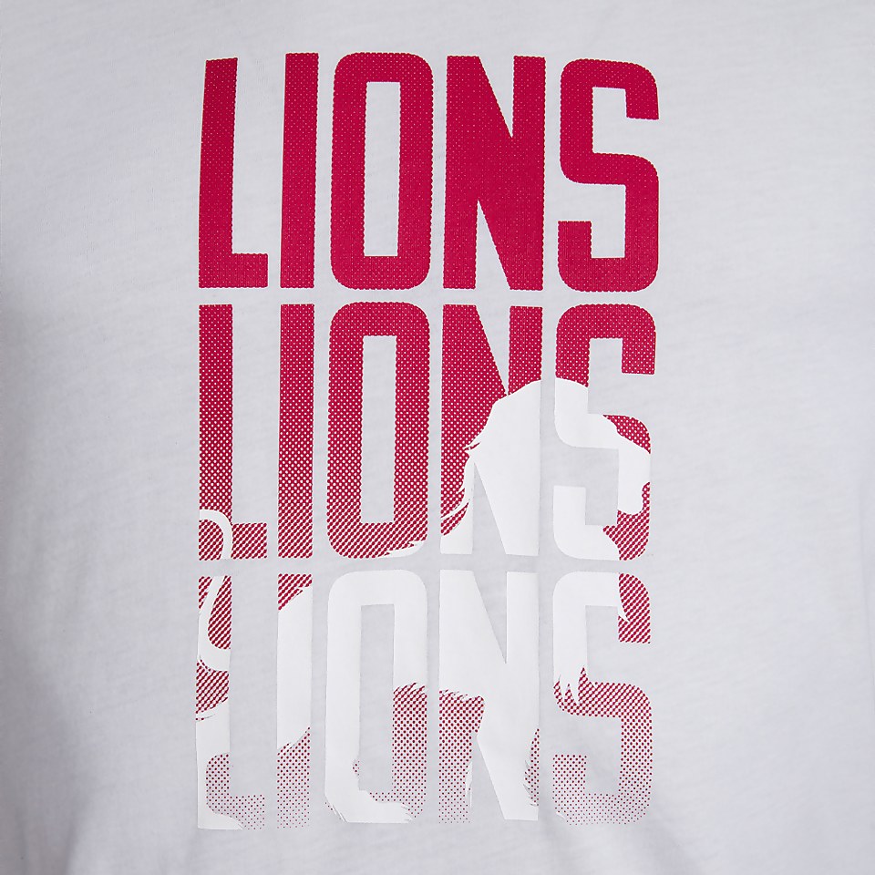 MENS BRITISH & IRISH LIONS GRAPHIC TEE WHITE