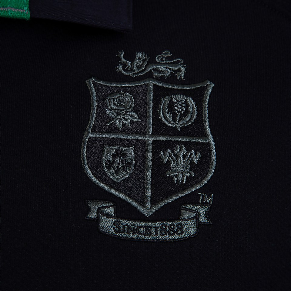 MENS BRITISH & IRISH LIONS COTTON JERSEY BLACK