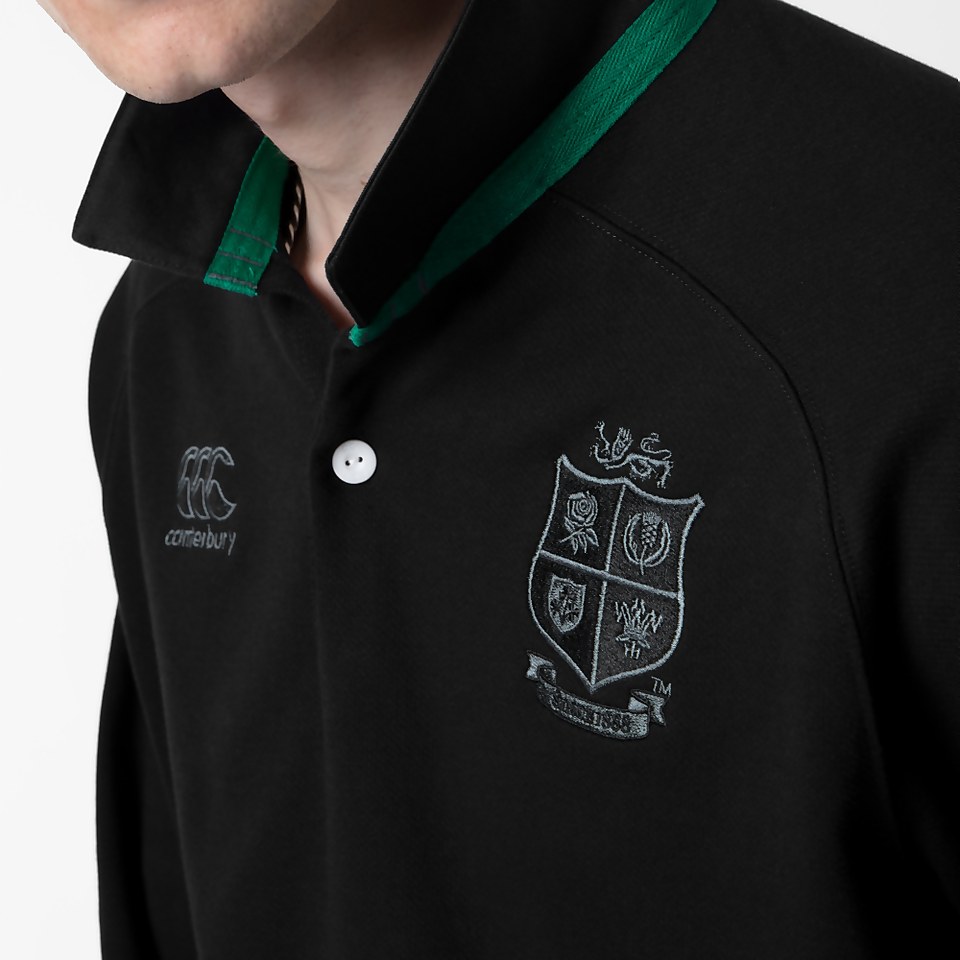 MENS BRITISH & IRISH LIONS COTTON JERSEY BLACK