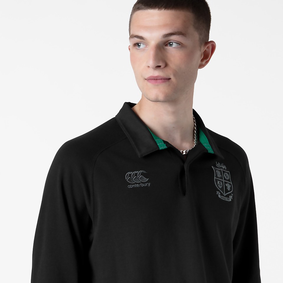 MENS BRITISH & IRISH LIONS COTTON JERSEY BLACK