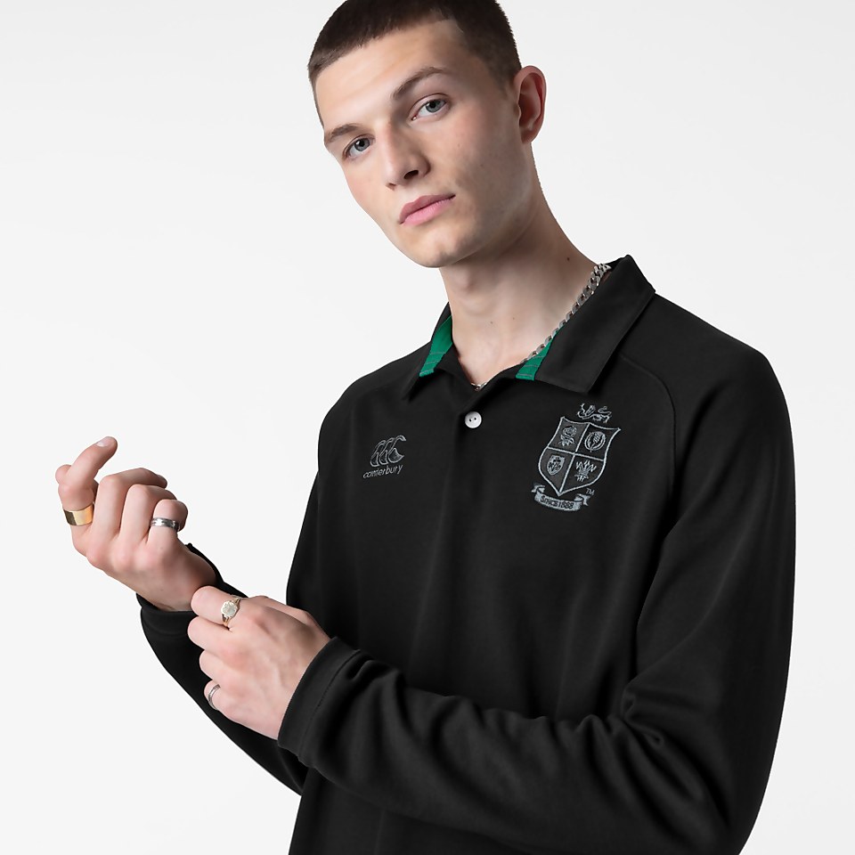 MENS BRITISH & IRISH LIONS COTTON JERSEY BLACK