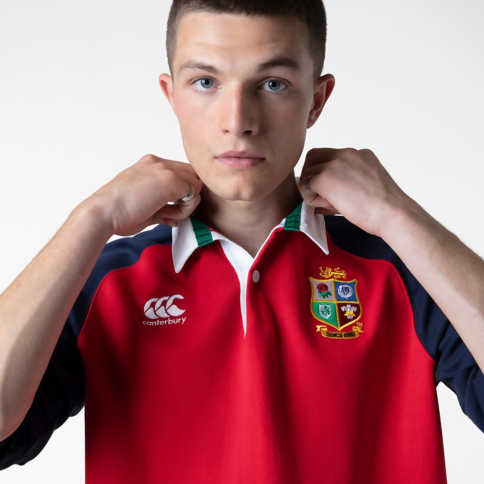 MENS BRITISH & IRISH LIONS COTTON JERSEY RED