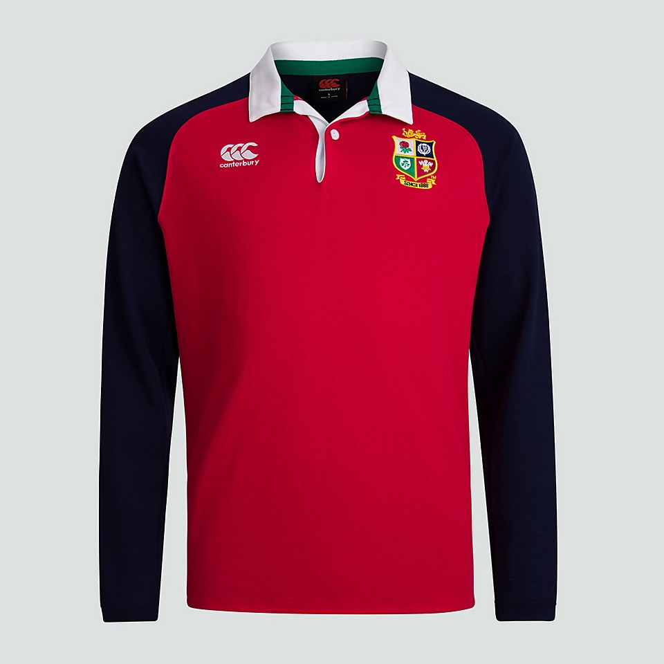 MENS BRITISH & IRISH LIONS COTTON JERSEY RED