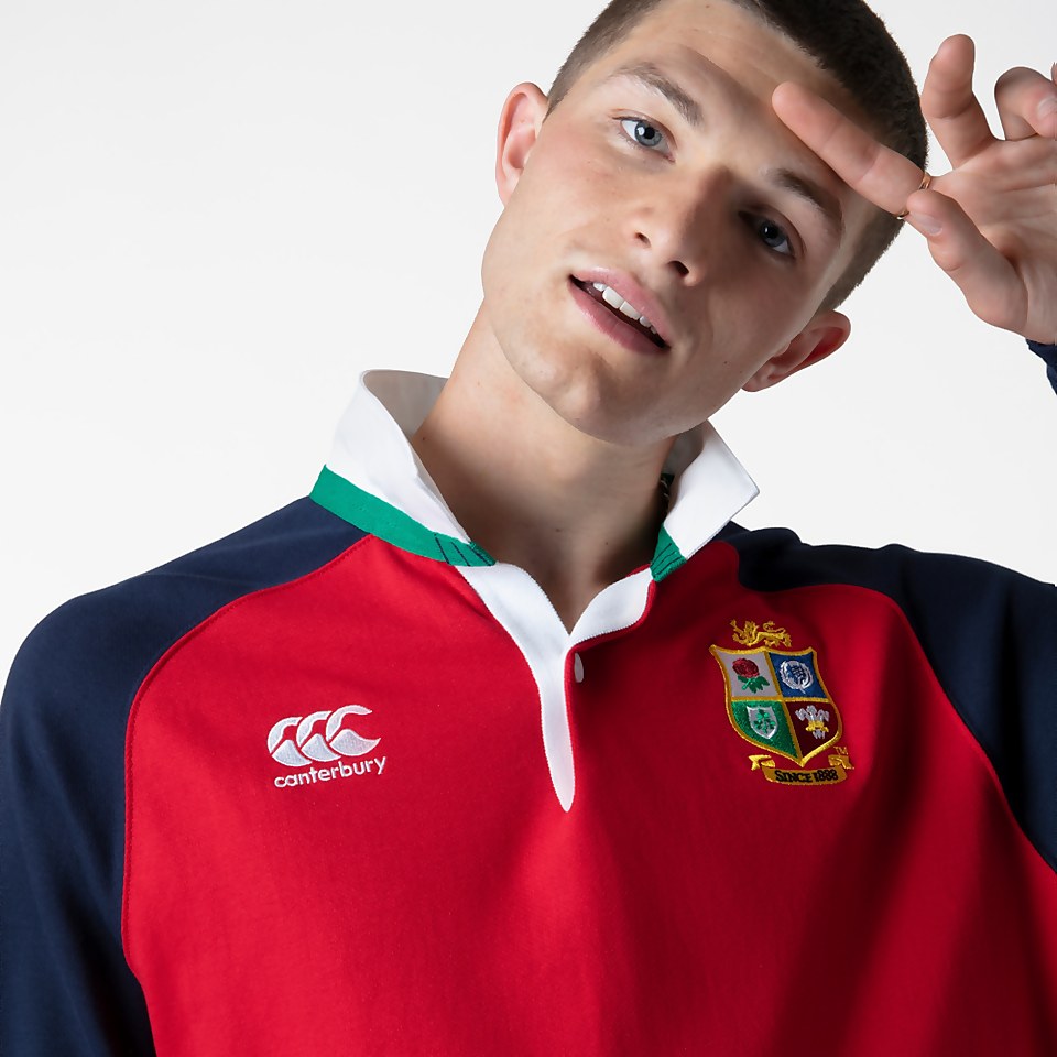 MENS BRITISH & IRISH LIONS COTTON JERSEY RED