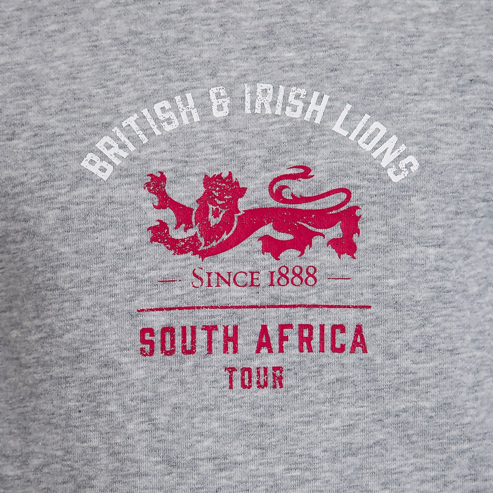 JUNIOR UNISEX BRITISH & IRISH LIONS GRAPHIC HOODY GREY