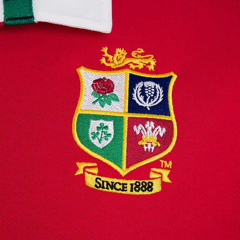 MENS BRITISH & IRISH LIONS HARLEQUIN LONG SLEEVED COTTON JERSEY BLUE