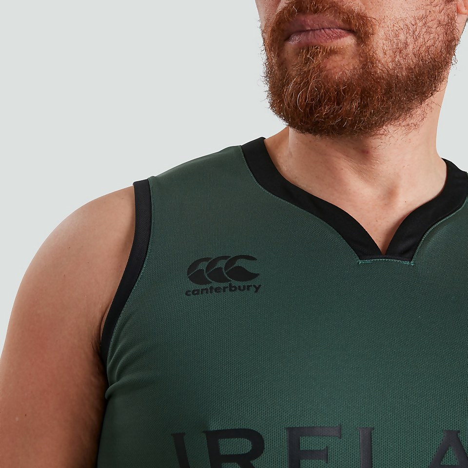 MENS IRELAND LOOSE FIT SUPPORTERS VEST GREEN