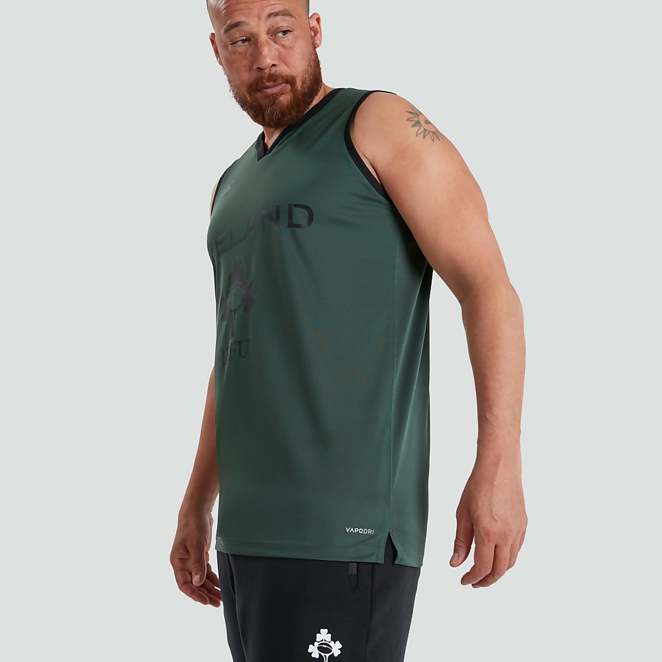 MENS IRELAND LOOSE FIT SUPPORTERS VEST GREEN