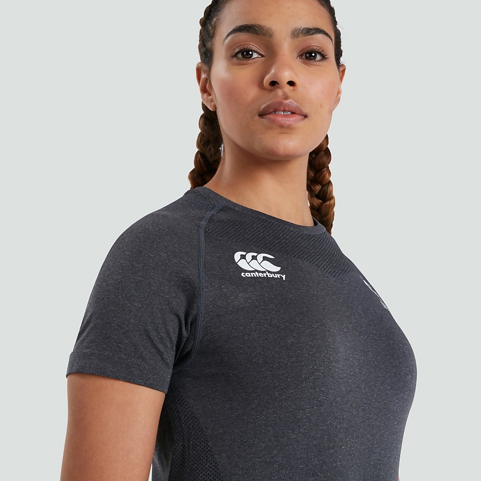 WOMENS IRELAND SEAMLESS TEE BLACK