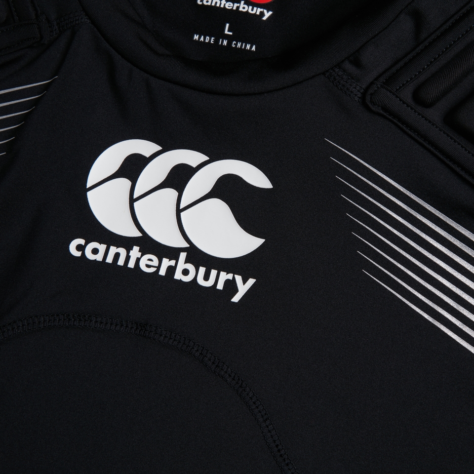 CANTERBURY CCC ELITE PROTECTION VEST AU BLK/WHT/SLV