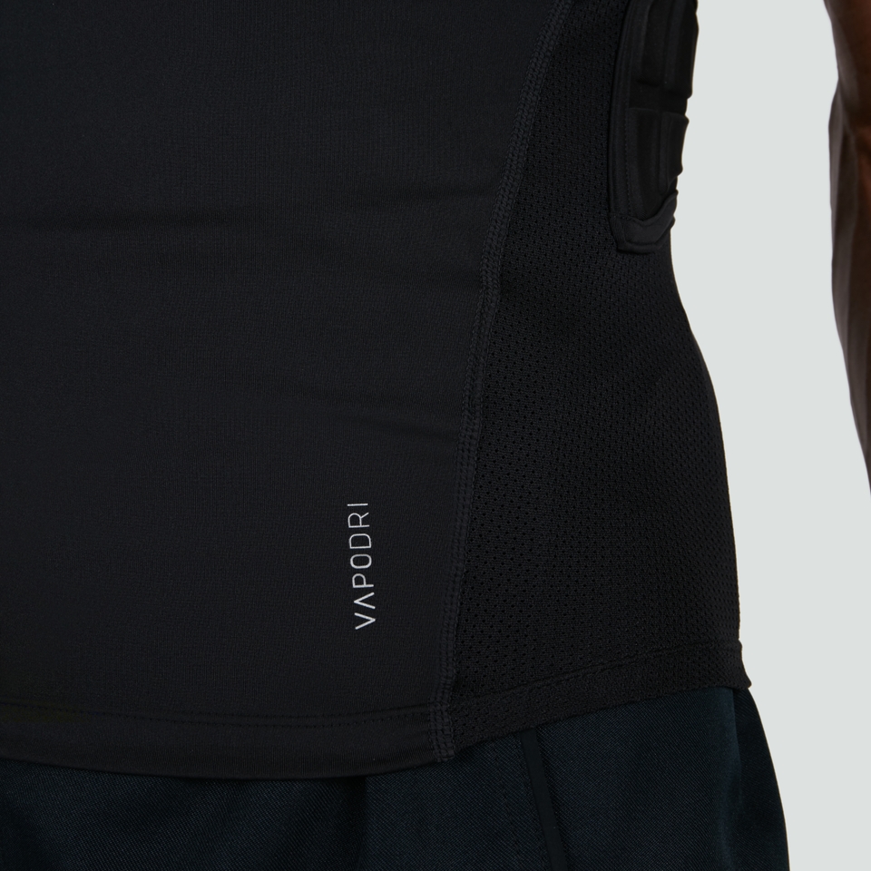 CANTERBURY CCC ELITE PROTECTION VEST AU BLK/WHT/SLV