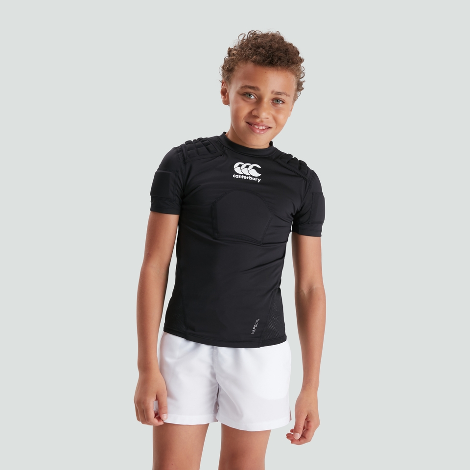 CANTERBURY CCC PRO PROTECTION VEST JU BLK/WHT/SLV