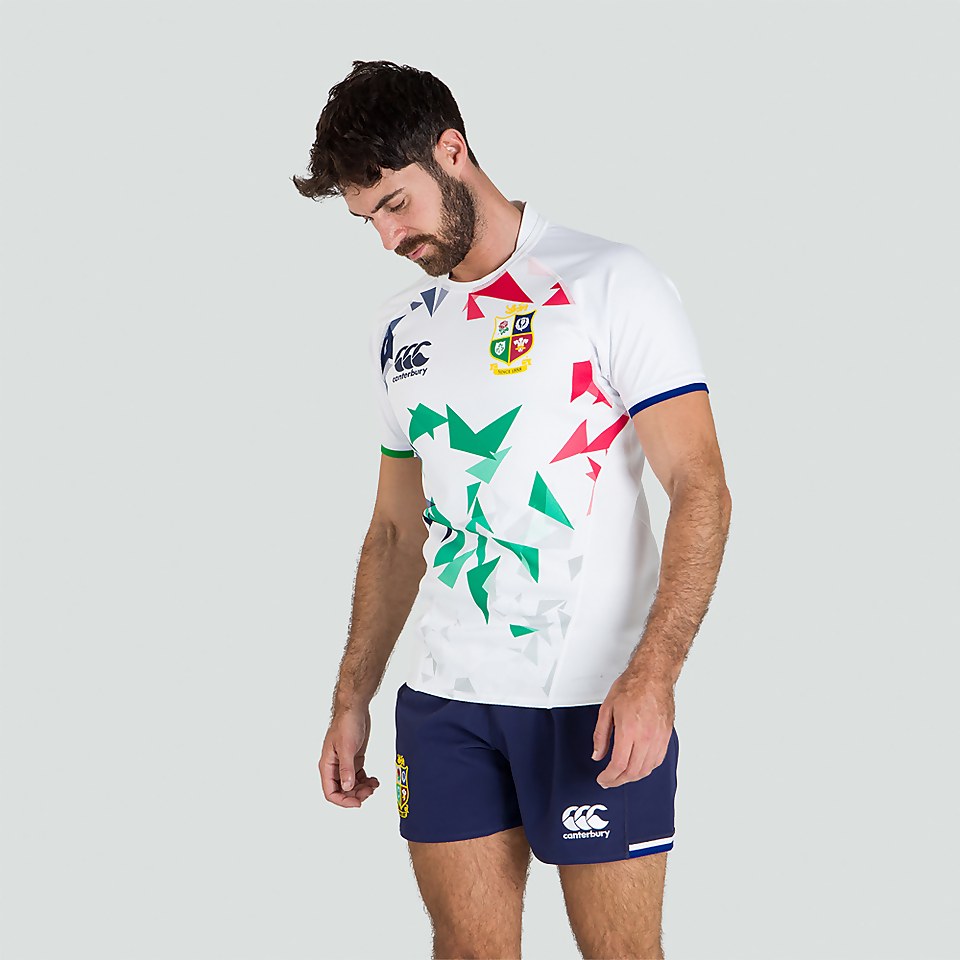 MENS BRITISH & IRISH LIONS TRAINING JERSEY WHITE