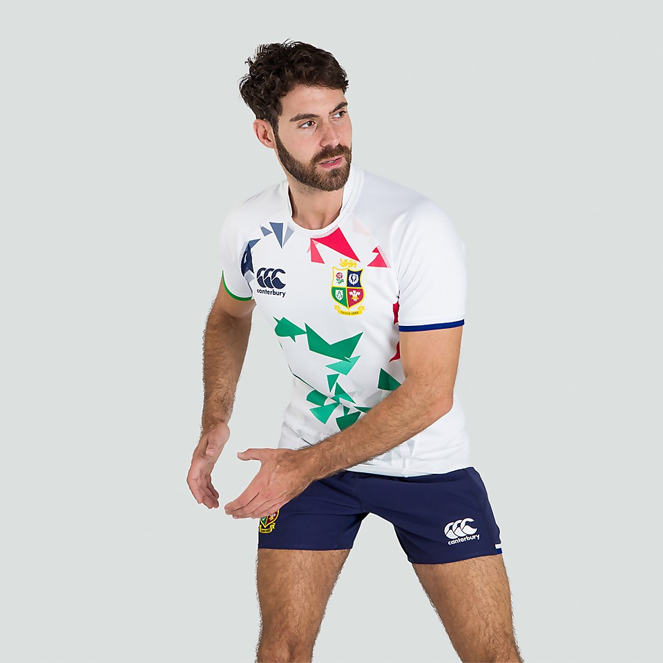 MENS BRITISH & IRISH LIONS TRAINING JERSEY WHITE