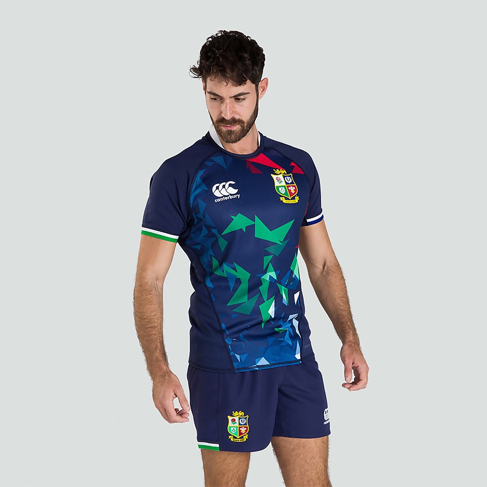 MENS BRITISH & IRISH LIONS TRAINING JERSEY BLUE