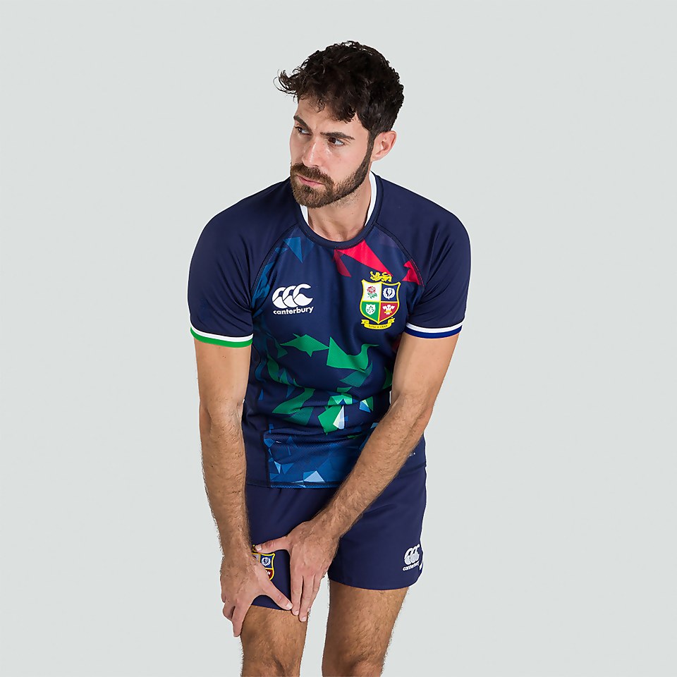MENS BRITISH & IRISH LIONS TRAINING JERSEY BLUE