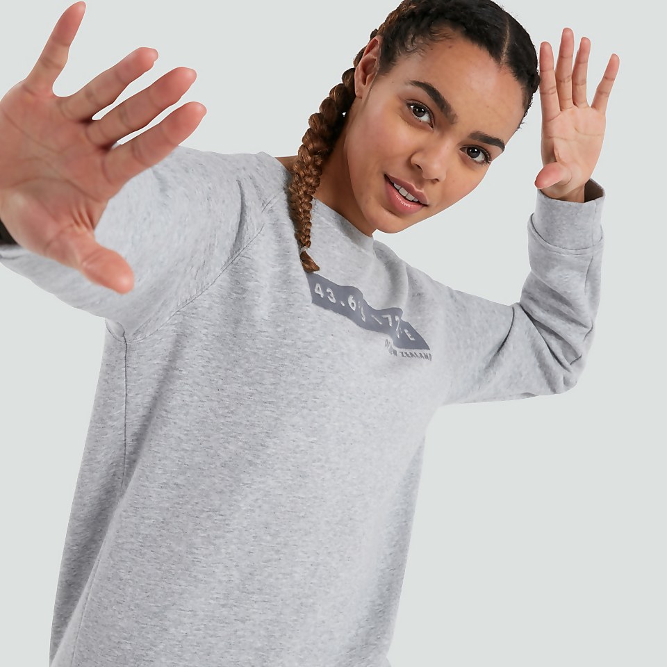 WOMENS OVERSIZED SWEATSHIRT GREY