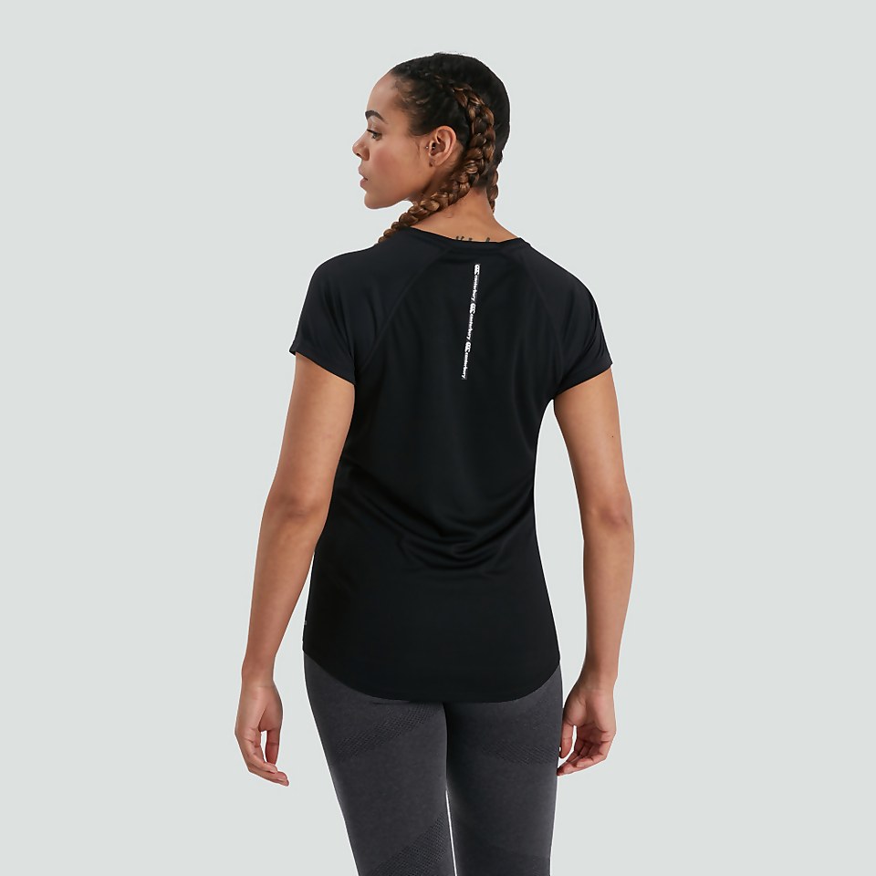 WOMENS VAPODRI SUPERLIGHT TEE BLACK