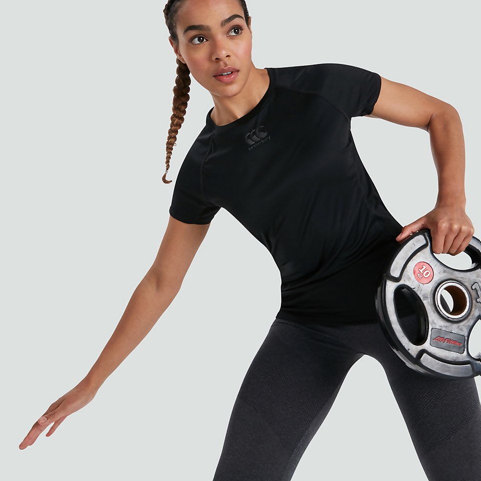 WOMENS VAPODRI SUPERLIGHT TEE BLACK