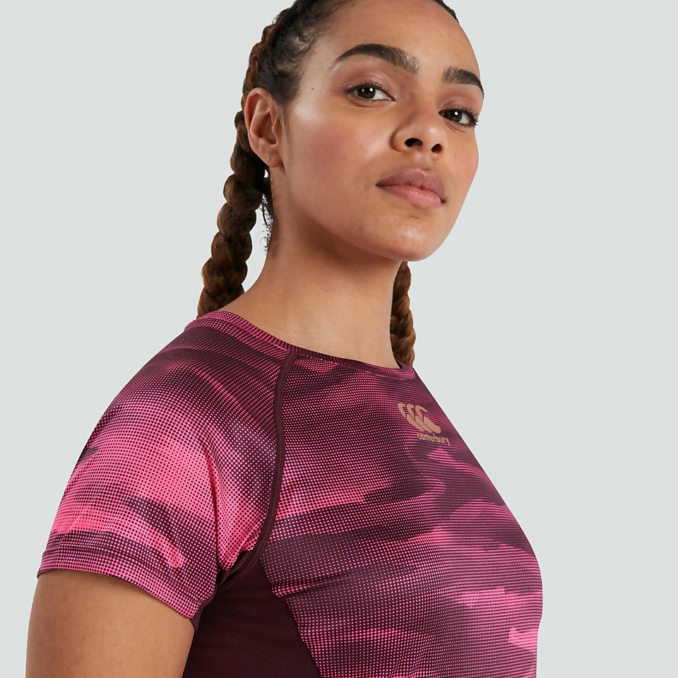 WOMENS VAPODRI SUPERLIGHT GRAPHIC TEE PURPLE