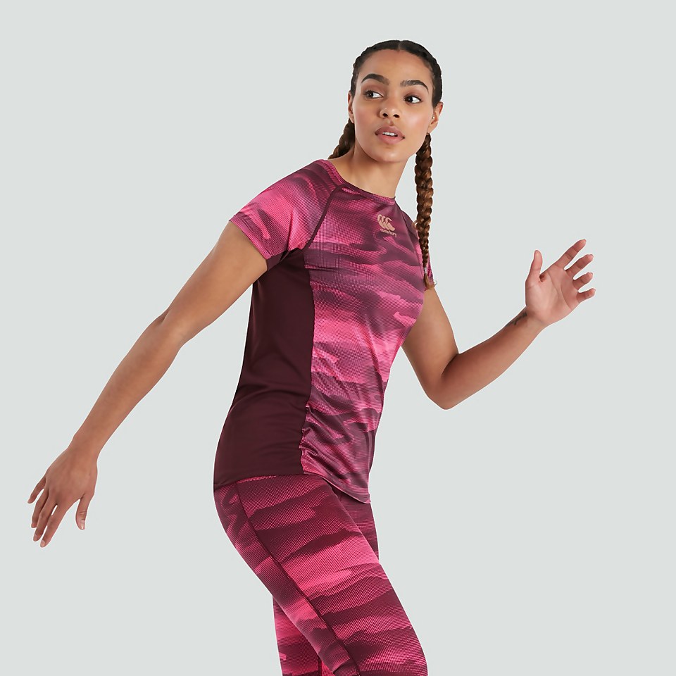 WOMENS VAPODRI SUPERLIGHT GRAPHIC TEE PURPLE