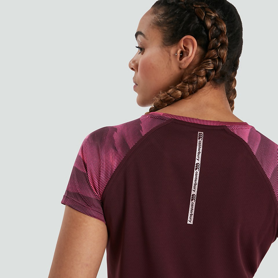 WOMENS VAPODRI SUPERLIGHT GRAPHIC TEE PURPLE