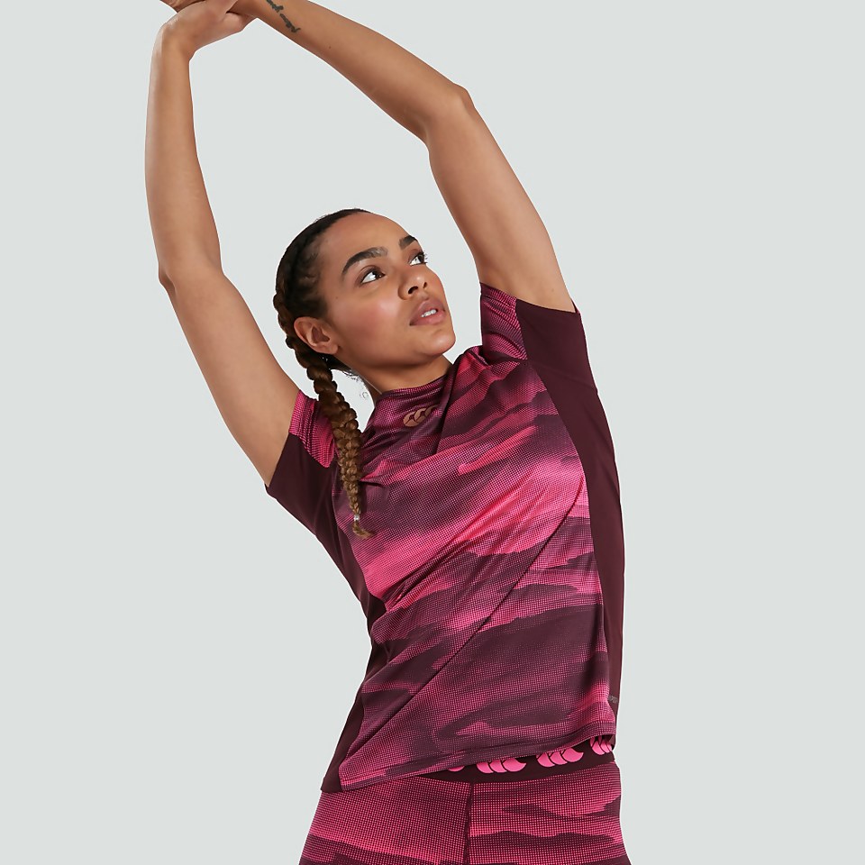 WOMENS VAPODRI SUPERLIGHT GRAPHIC TEE PURPLE