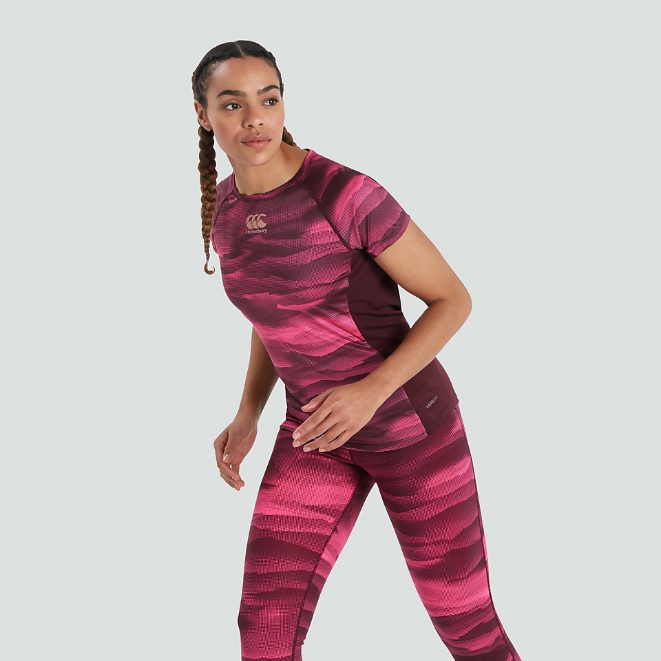 WOMENS VAPODRI SUPERLIGHT GRAPHIC TEE PURPLE