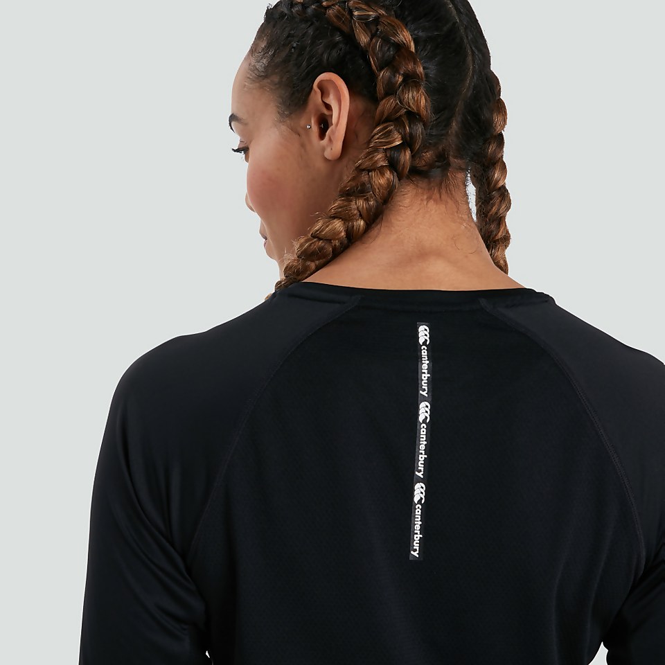 WOMENS VAPODRI SUPERLIGHT LONG SLEEVED TEE BLACK