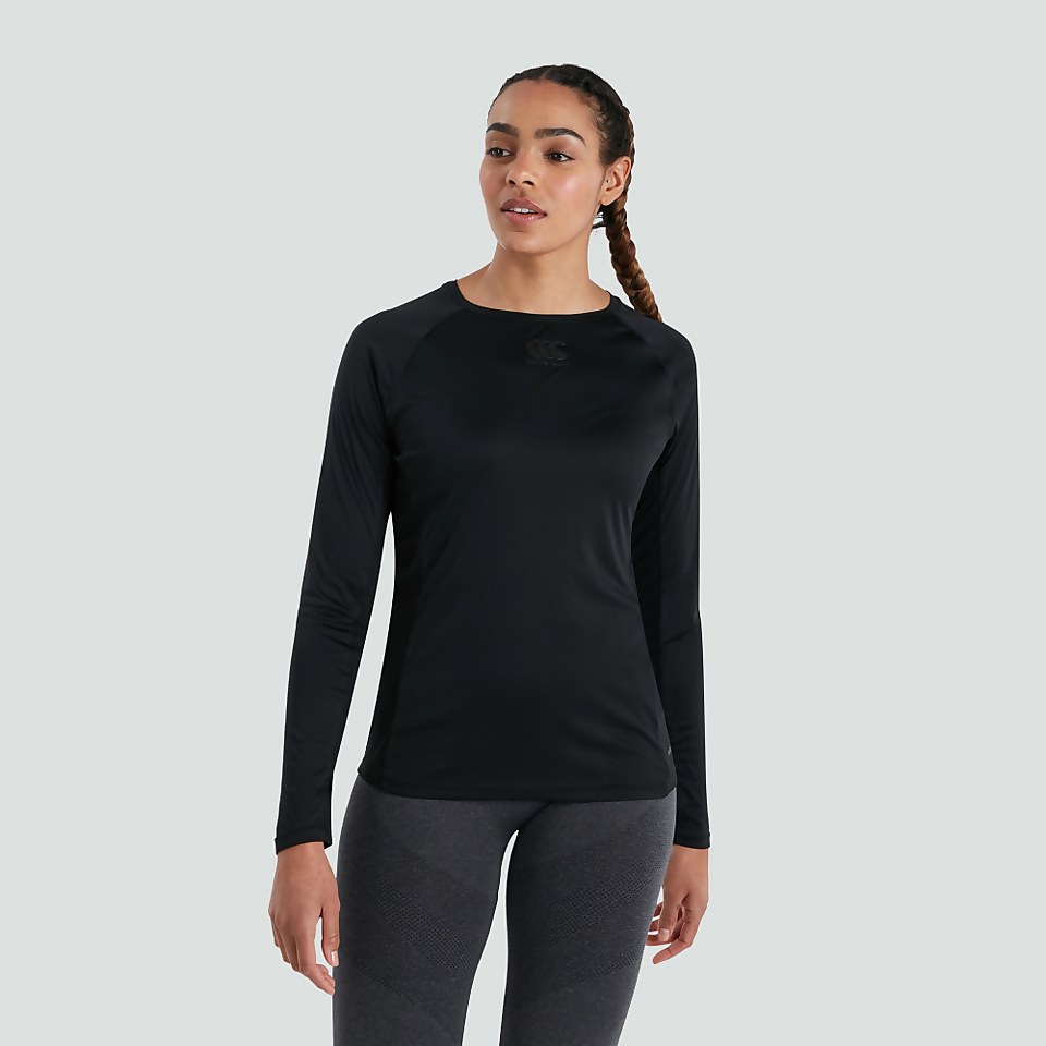 WOMENS VAPODRI SUPERLIGHT LONG SLEEVED TEE BLACK
