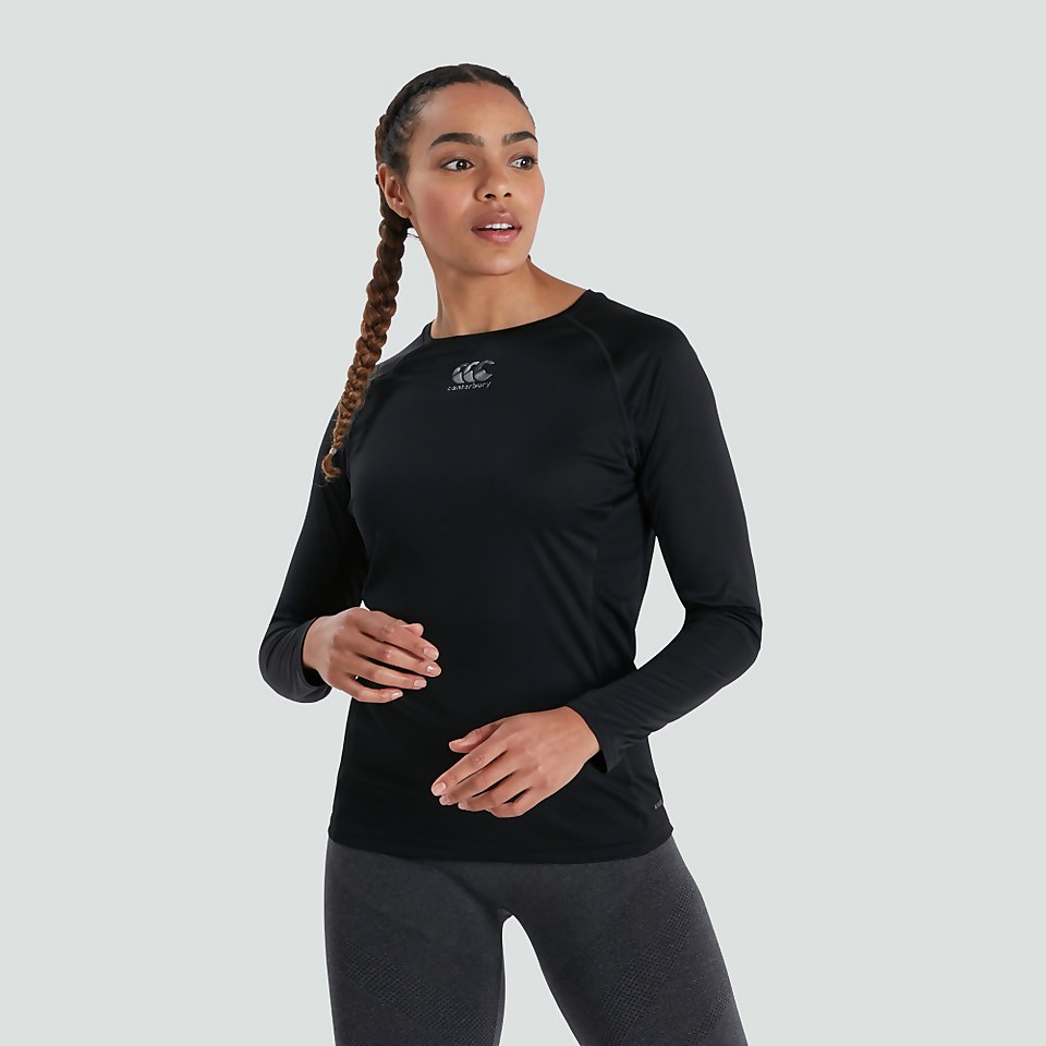 WOMENS VAPODRI SUPERLIGHT LONG SLEEVED TEE BLACK