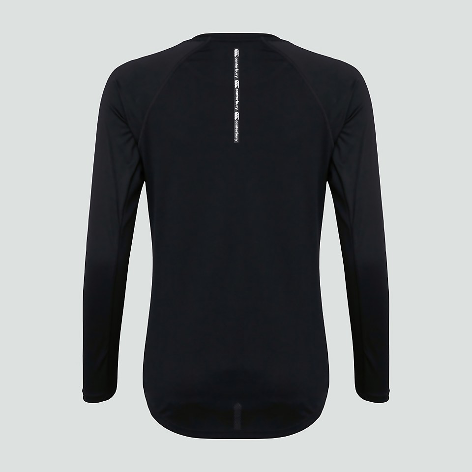 WOMENS VAPODRI SUPERLIGHT LONG SLEEVED TEE BLACK
