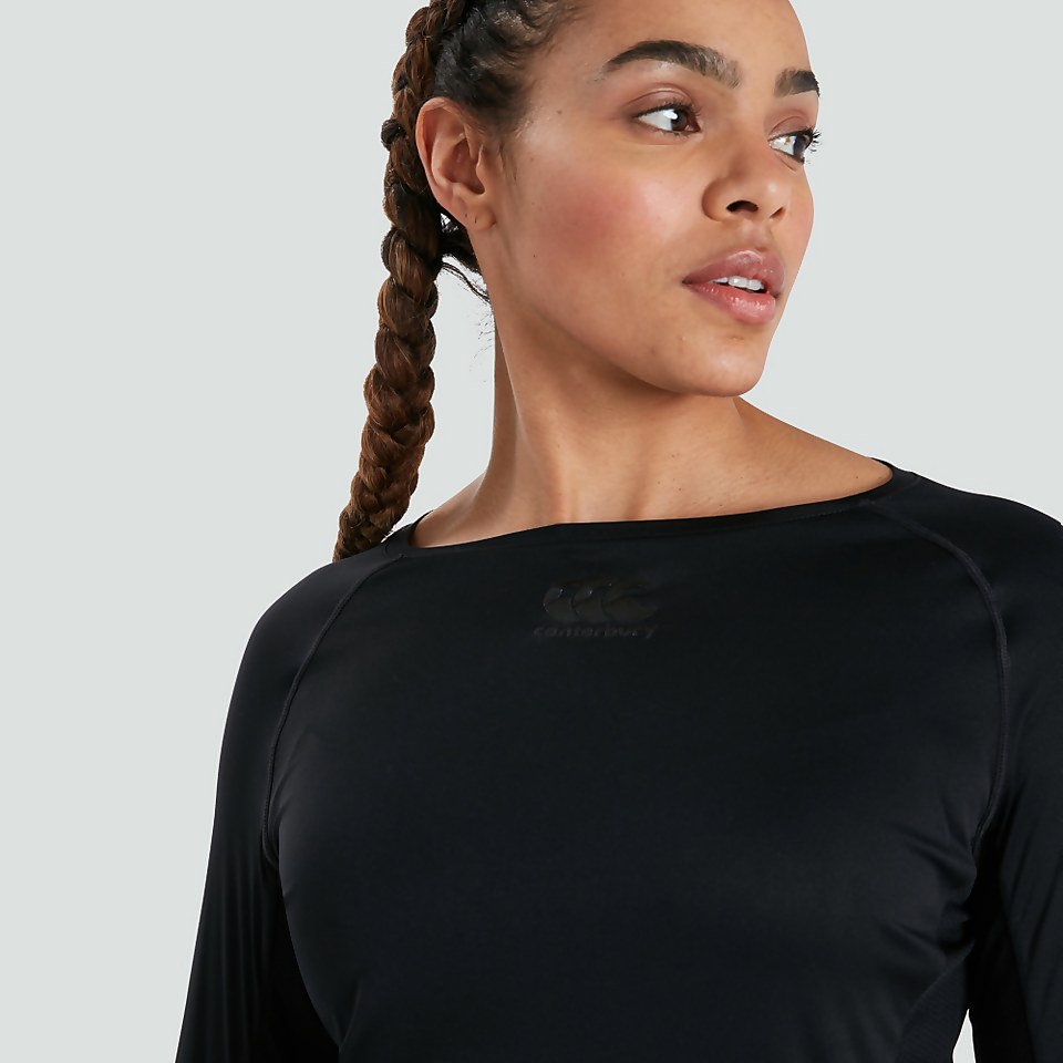 WOMENS VAPODRI SUPERLIGHT LONG SLEEVED TEE BLACK